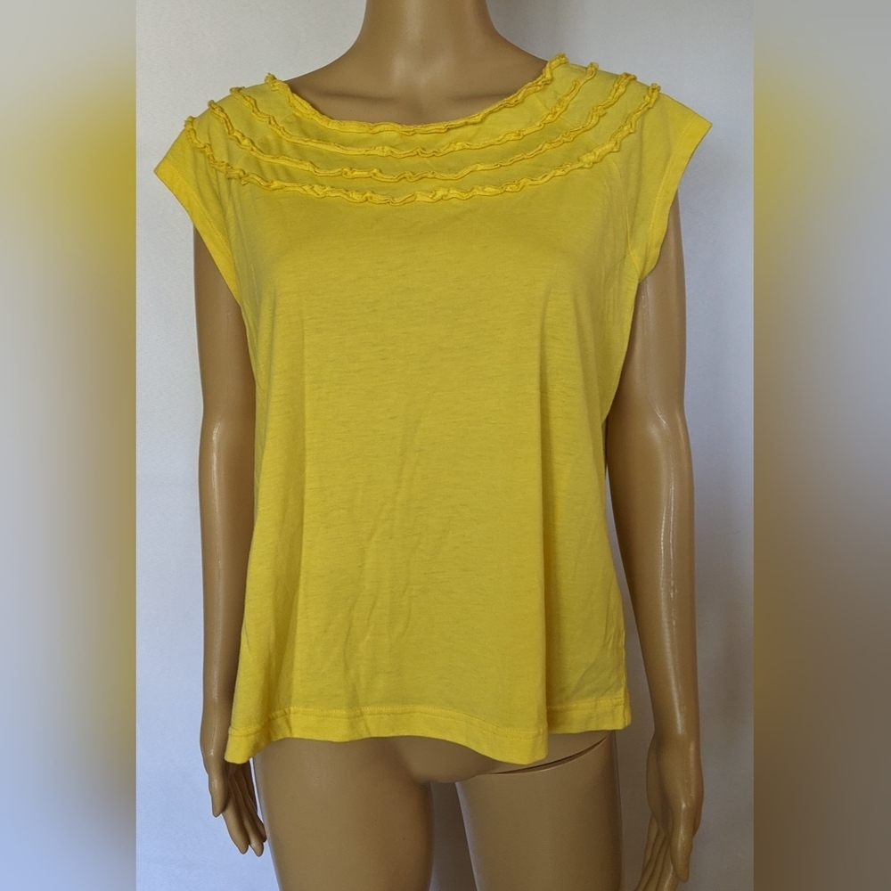 Pre-owned Maggie And Max Sleeveless Yellow Shirt, Size Extra Large, TF